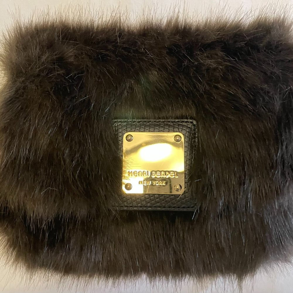 Faux Fur Flap Bag